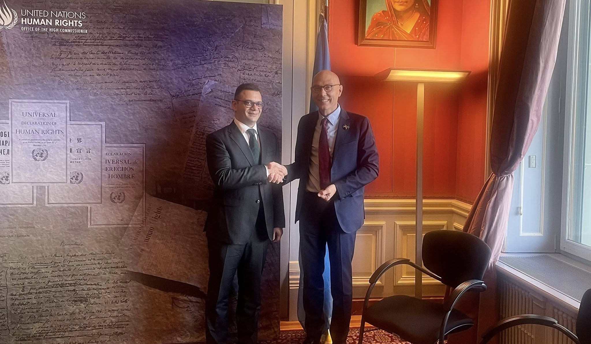 Deputy Foreign Minister presented human rights reforms in Armenia to Volker Türk