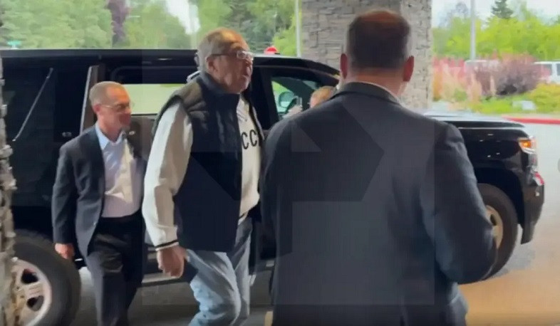 Russian Foreign Minister Lavrov seen in Anchorage ahead of Putin-Trump meeting