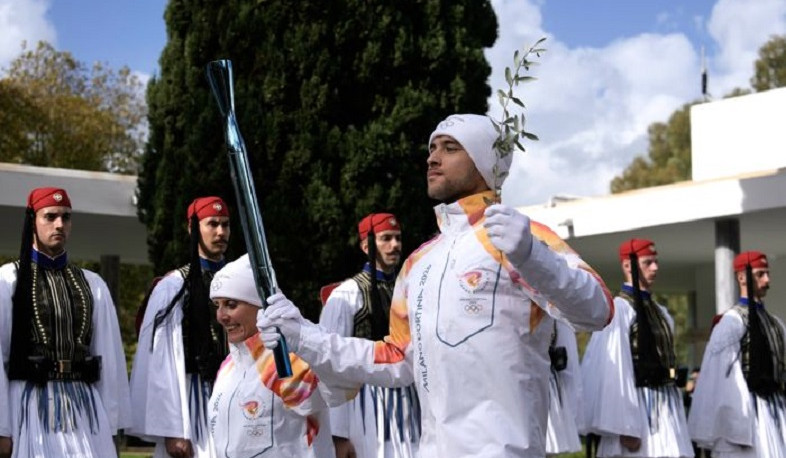 Olympic flame for Olympic Winter Games Milano Cortina 2026 lit in Olympia