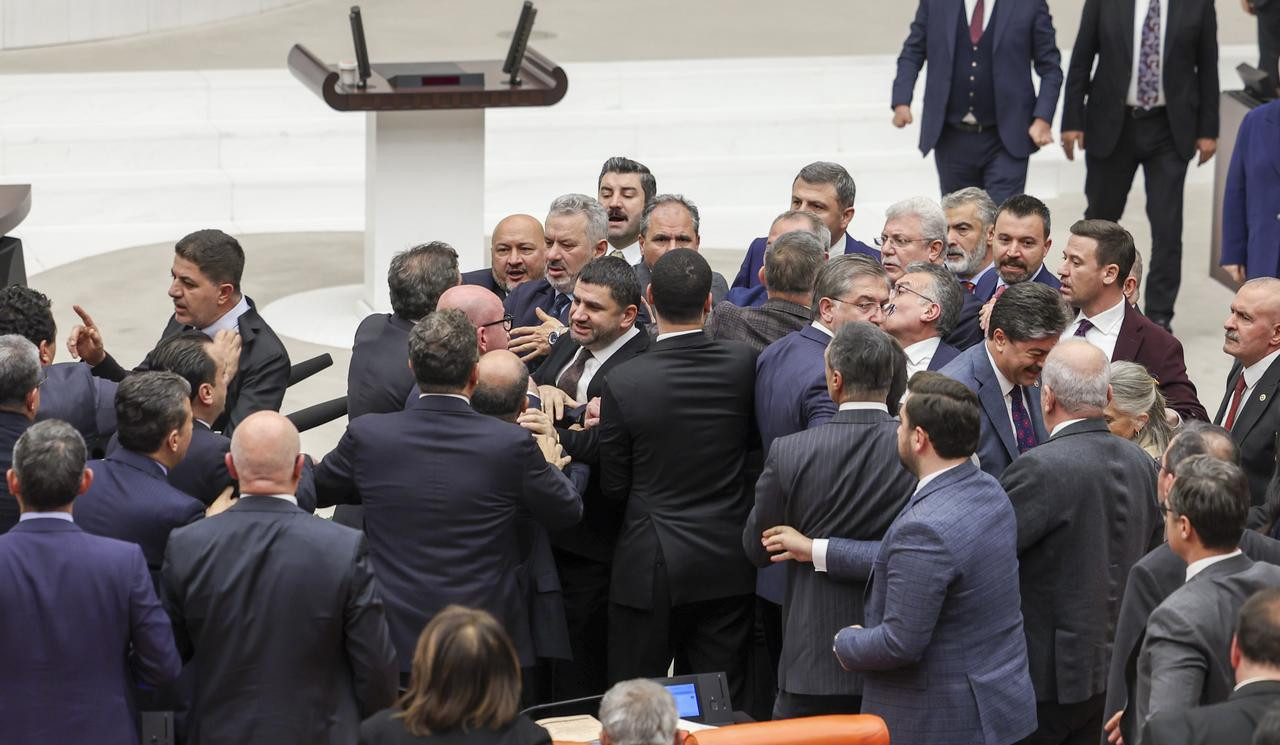 Brawl breaks out in Turkish Parliament during budget debate
