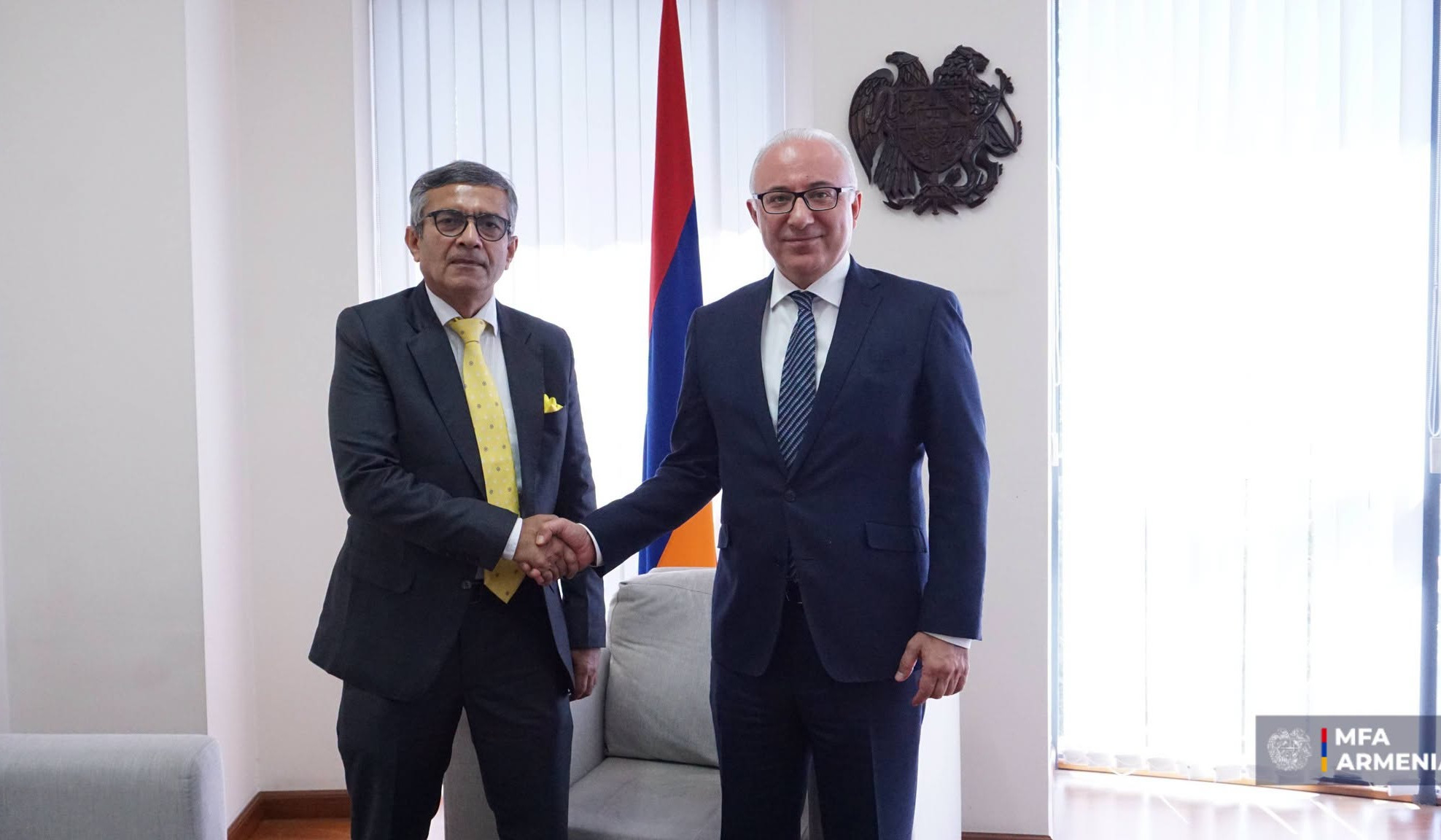 Deputy Foreign Minister of Armenia received Defence Secretary of India