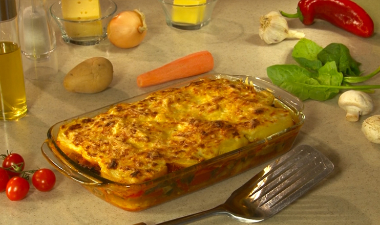 Let's Cook Together: Moussaka with Spinach and Mushrooms
