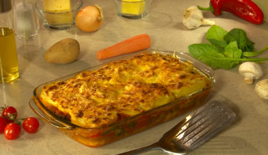 Let's Cook Together: Moussaka with Spinach and Mushrooms