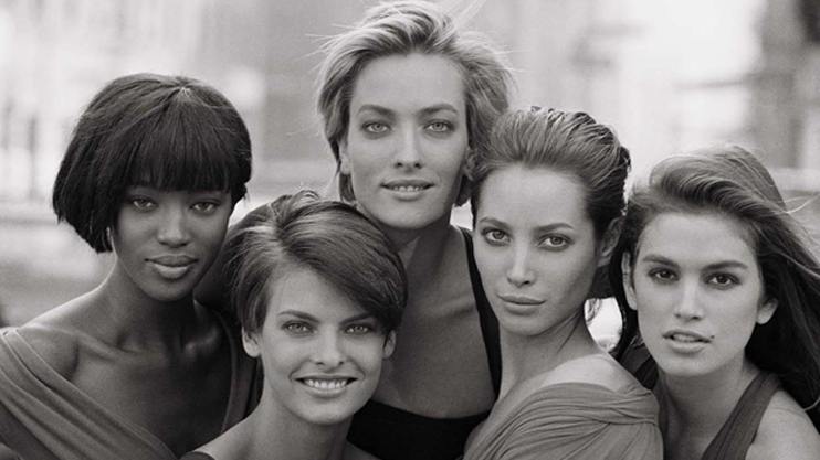 Supermodels in the '90s