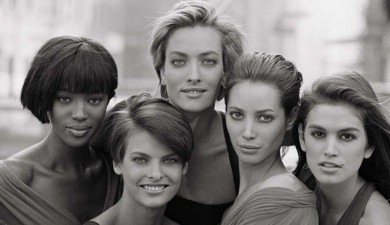 Supermodels in the '90s