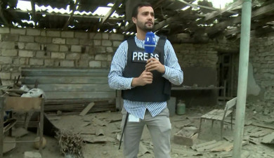 First Channel Journalists in Artsakh