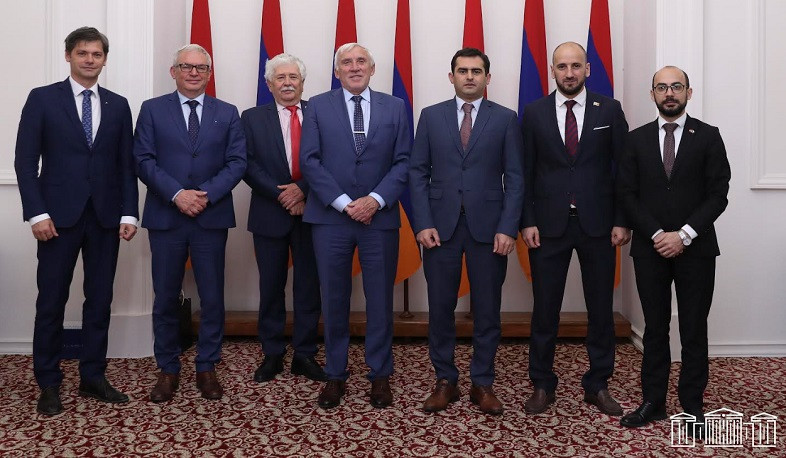 Hakob Arshakyan receives delegation led by first Vice President of Senate of Czech Republic Jiří Růžička