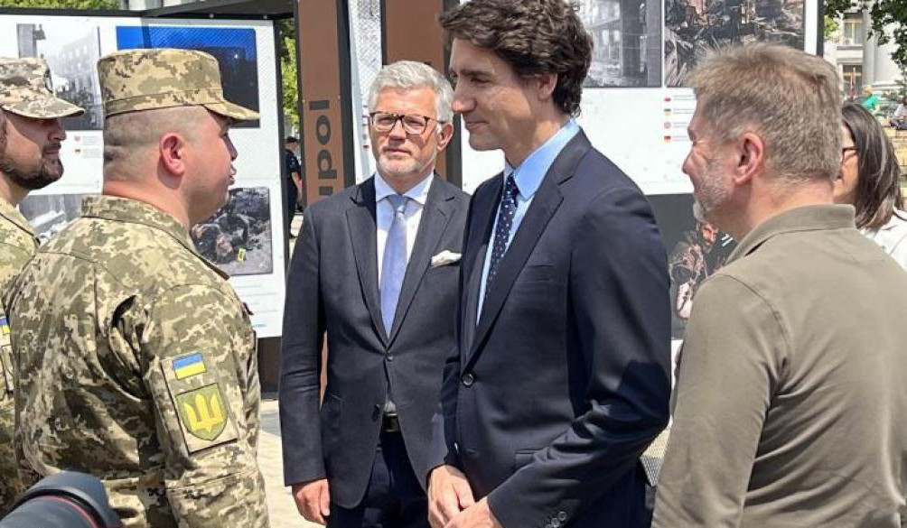 Canada's Trudeau visits Kyiv in show of support