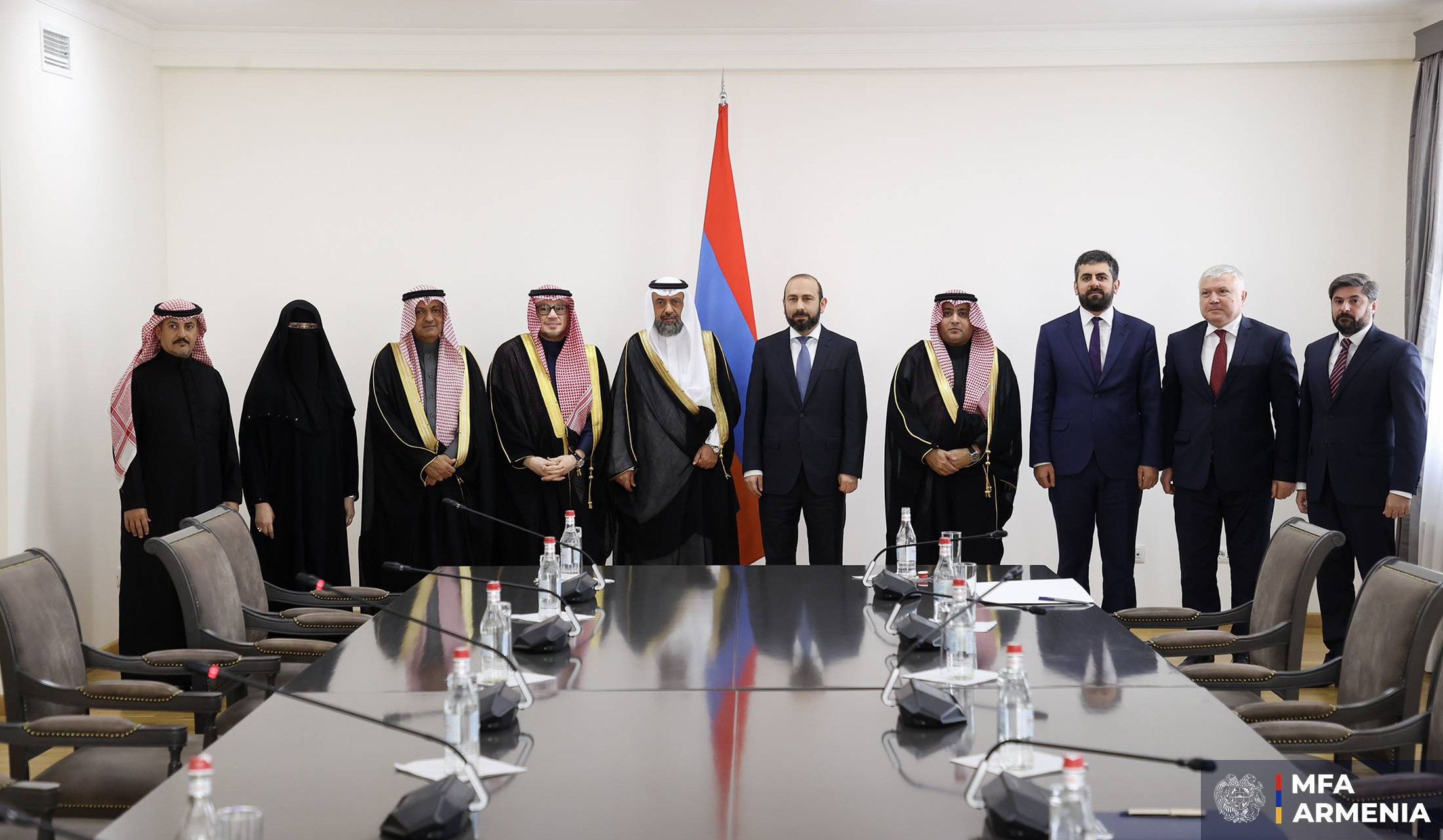Meeting of Foreign Minister of Armenia with delegation of Armenia–Saudi Arabia Friendship Group