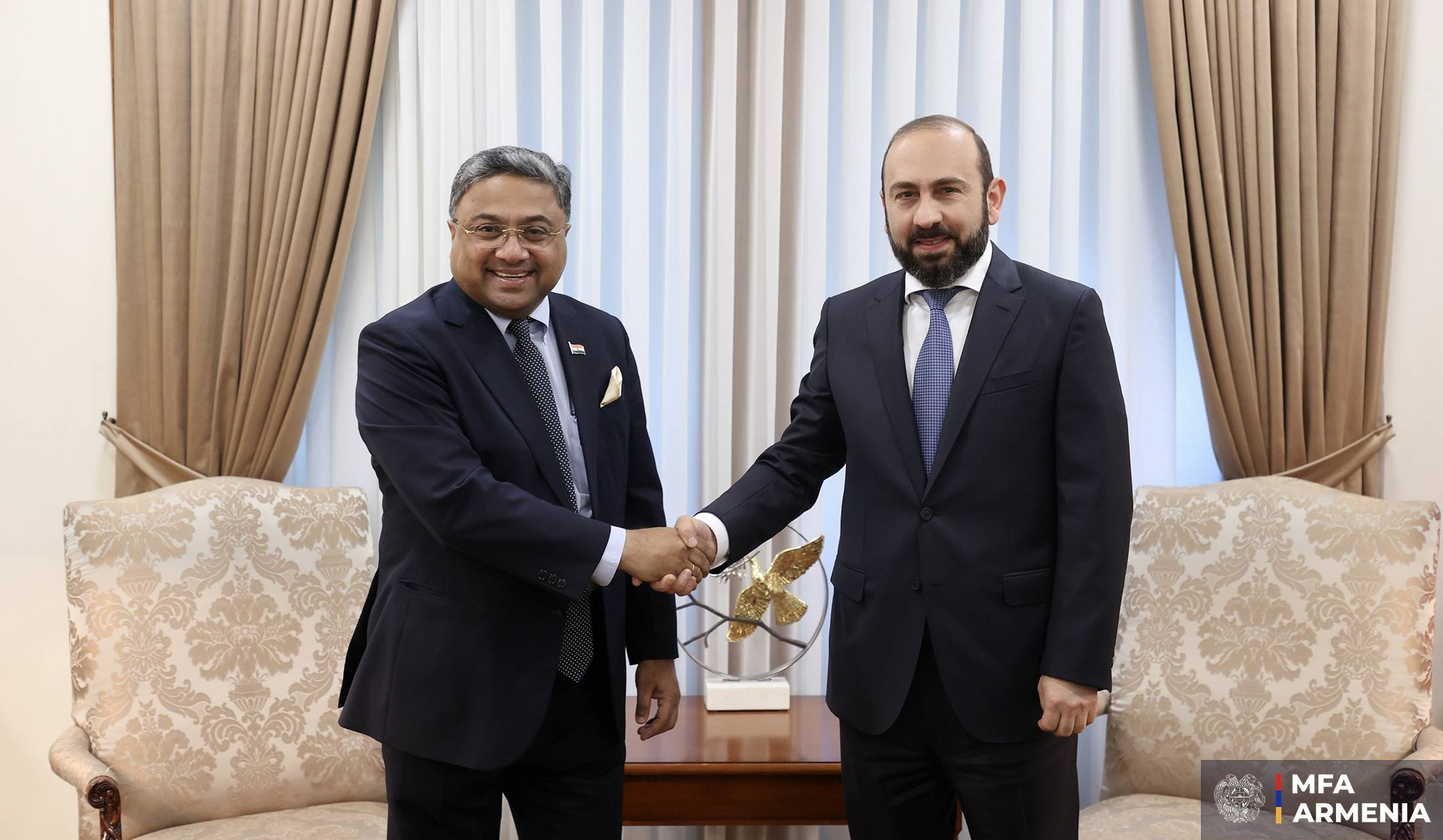 Meeting of the Foreign Minister of Armenia with the Deputy Minister, Secretary (West) of External Affairs of India