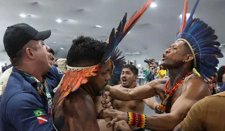 Indigenous people protest at COP30 in Brazil