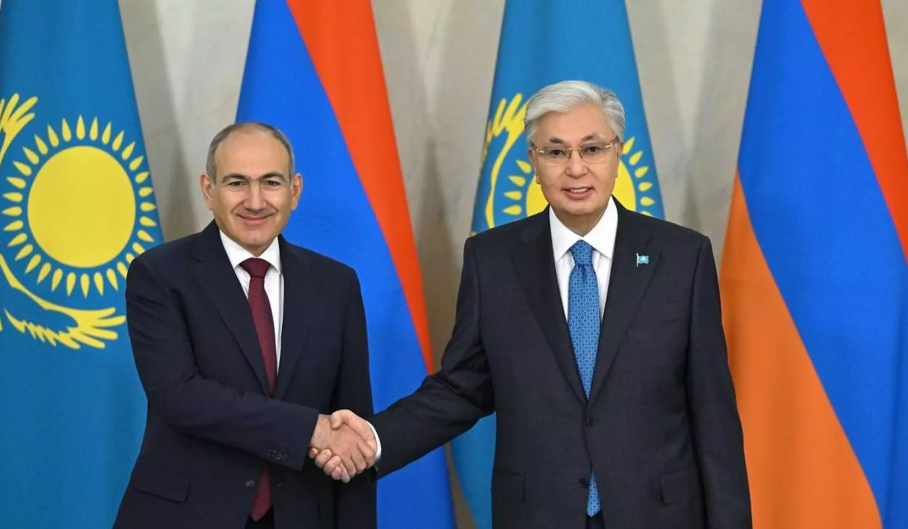 Your visionary and courageous steps in the pursuit of stability and peace in the South Caucasus are commendable: Tokayev to Pashinyan