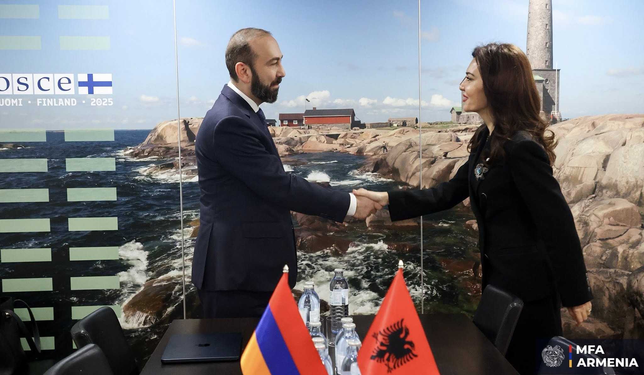 Mirzoyan and Albanian Foreign Minister discussed issues of developing cooperation between two countries