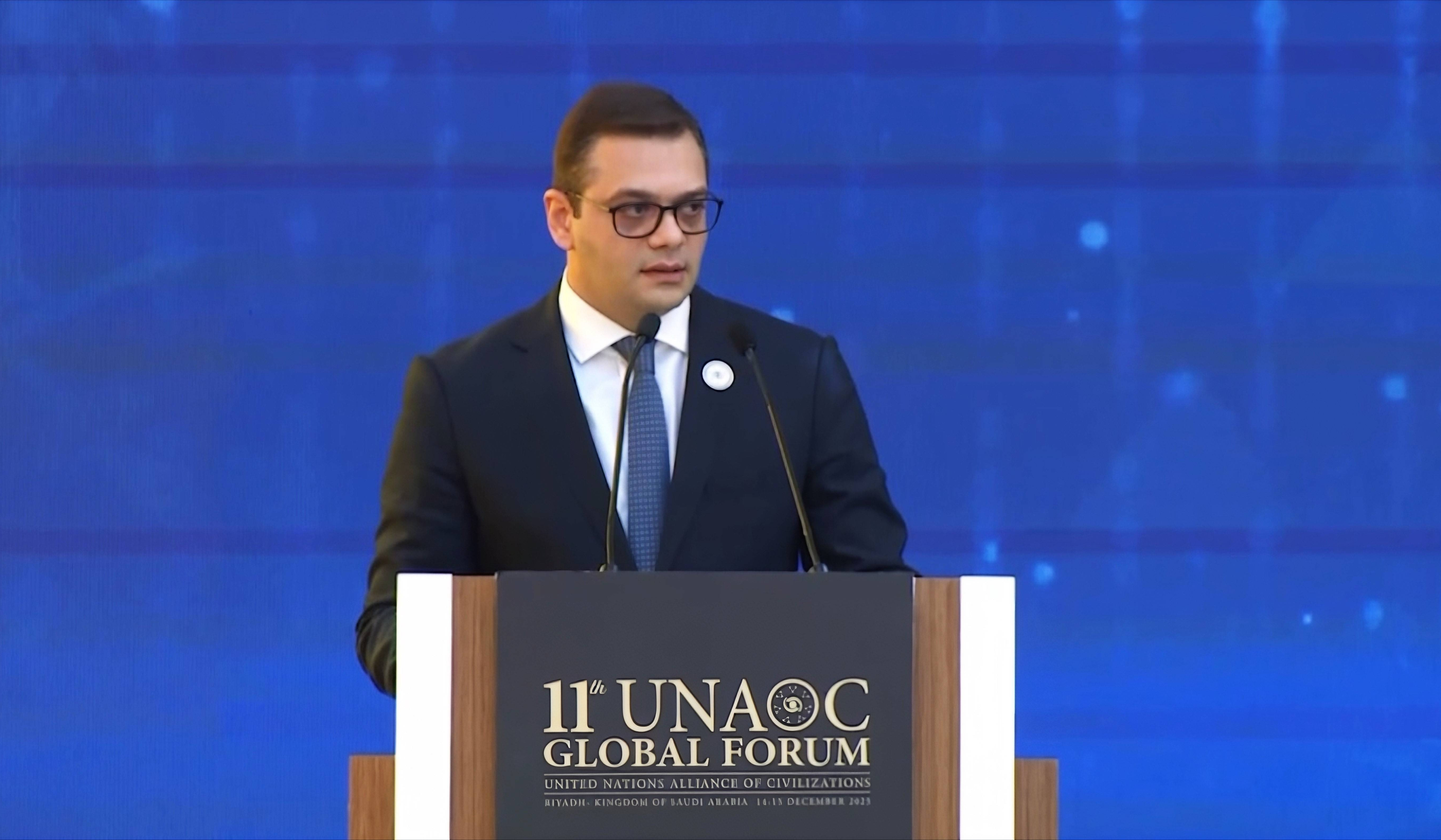 Deputy Foreign Minister of Armenia Robert Abisoghomonyan participated in 11th Global Forum of UNAOC