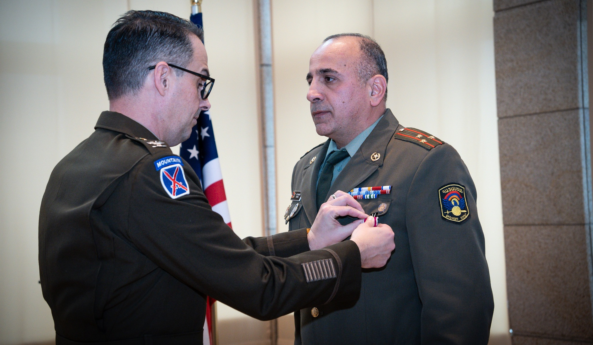 US Embassy’s Senior Defense Official Colonel Matthew Crowe presented Legion of Merit to Colonel Arman Mkrtchyan
