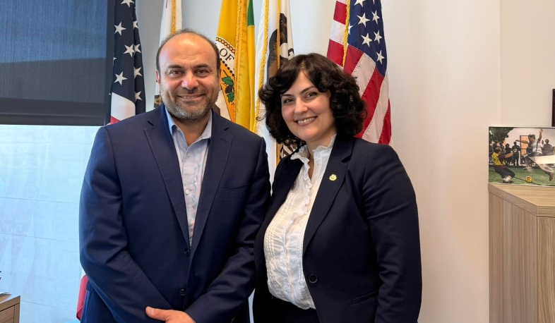 Consul General of Armenia Anna Avetisyan met with Adrian Nazarian to discuss Armenia-California cooperation