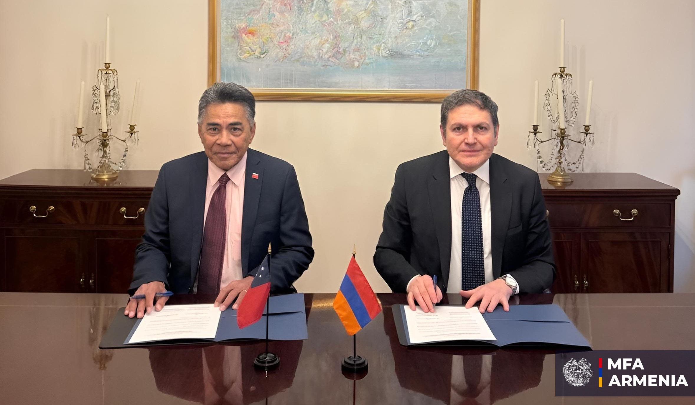 Establishment of Diplomatic Relations between Armenia and Independent State of Samoa