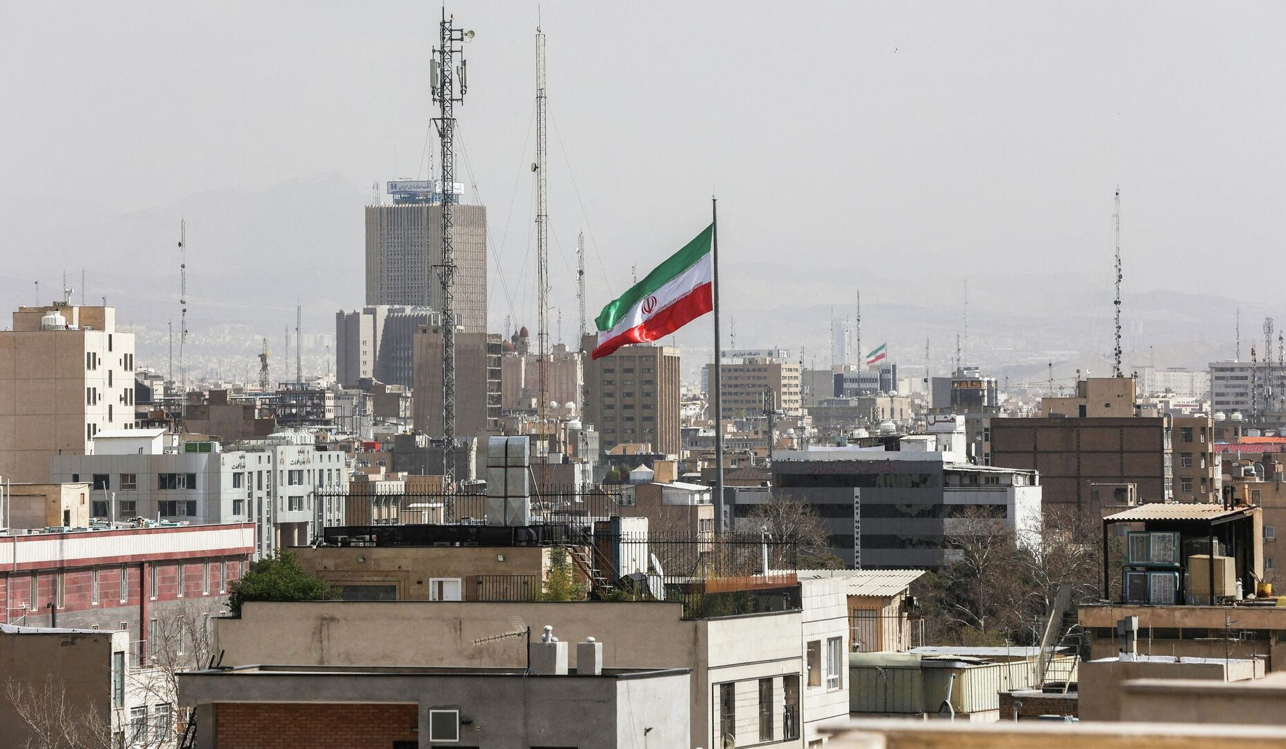 Rubble covers streets in Karaj, west of Tehran