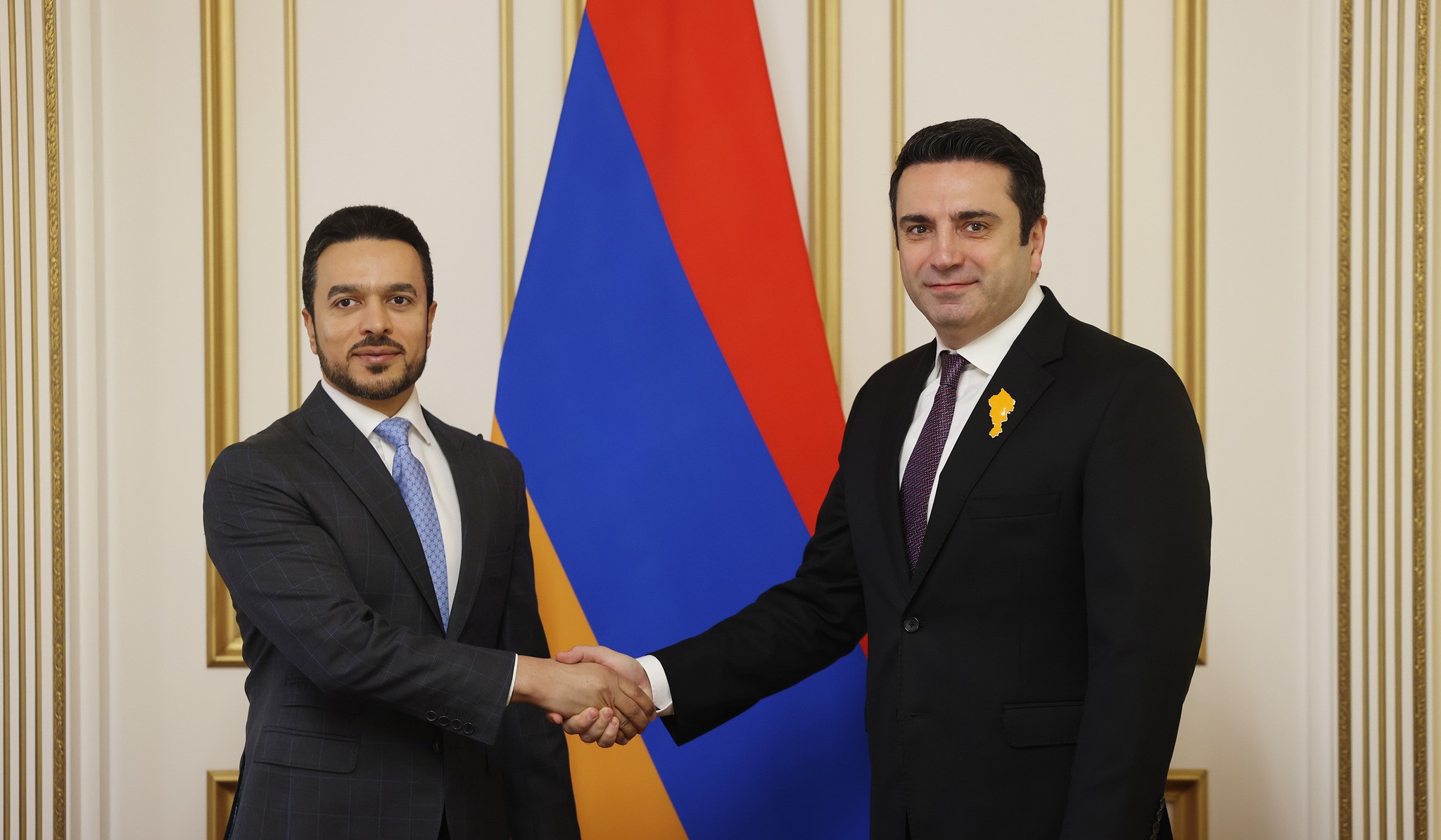 Alen Simonyan Receives Newly Appointed Ambassador of State of Qatar