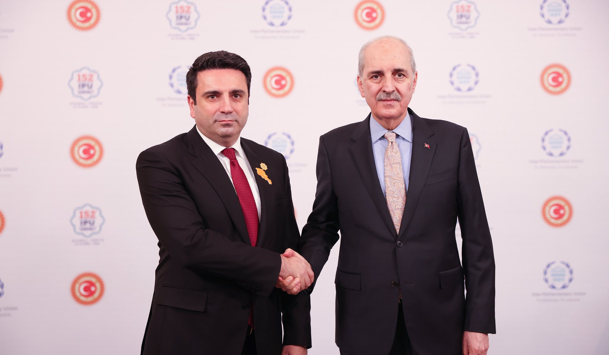 Alen Simonyan again has talks with Speaker of Grand National Assembly of Turkey Numan Kurtulmuş