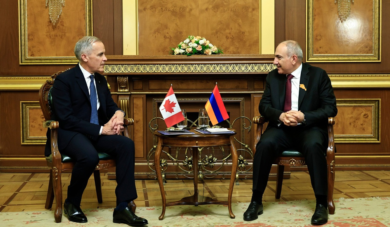 Nikol Pashinyan and Mark Carney meet