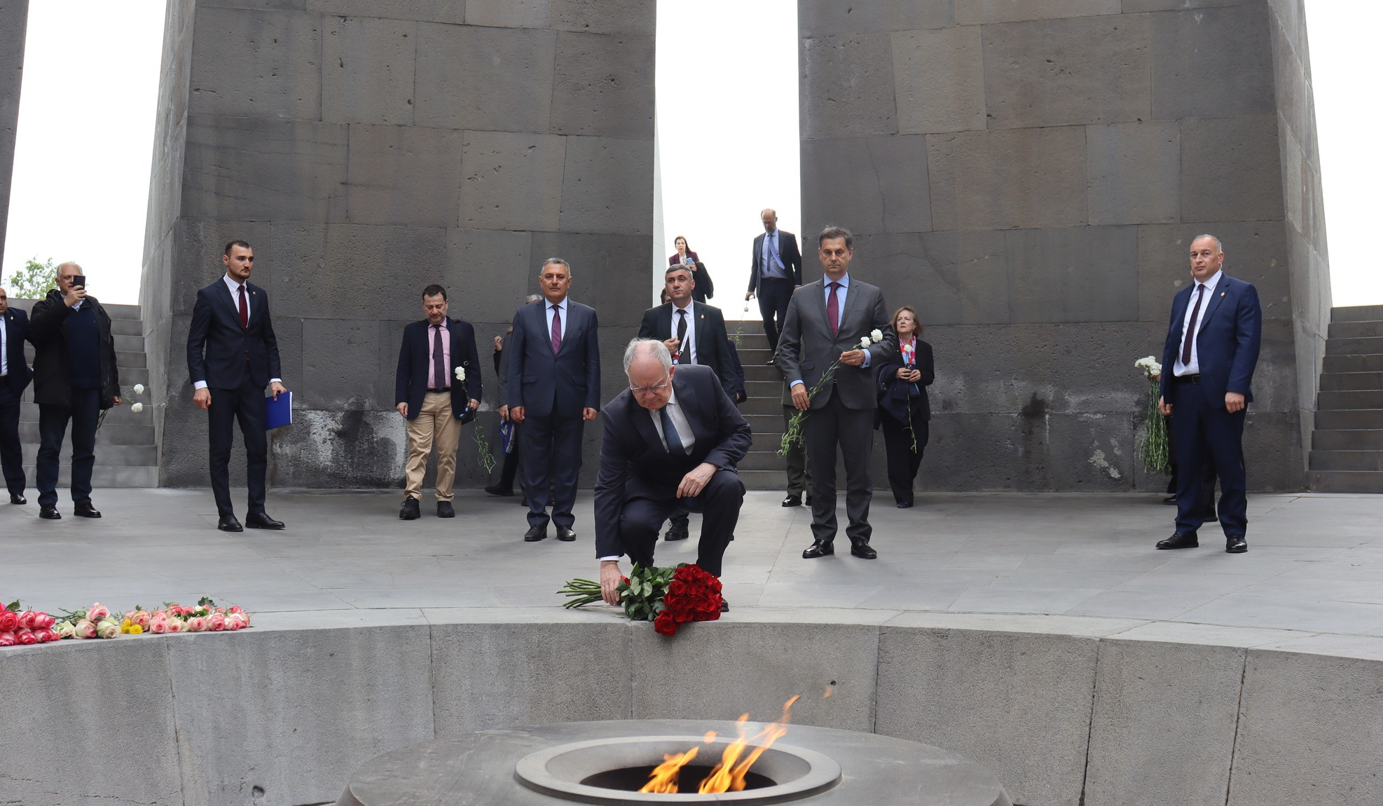 President of Greece Konstantinos Tasoulas visited Armenian Genocide Memorial Complex