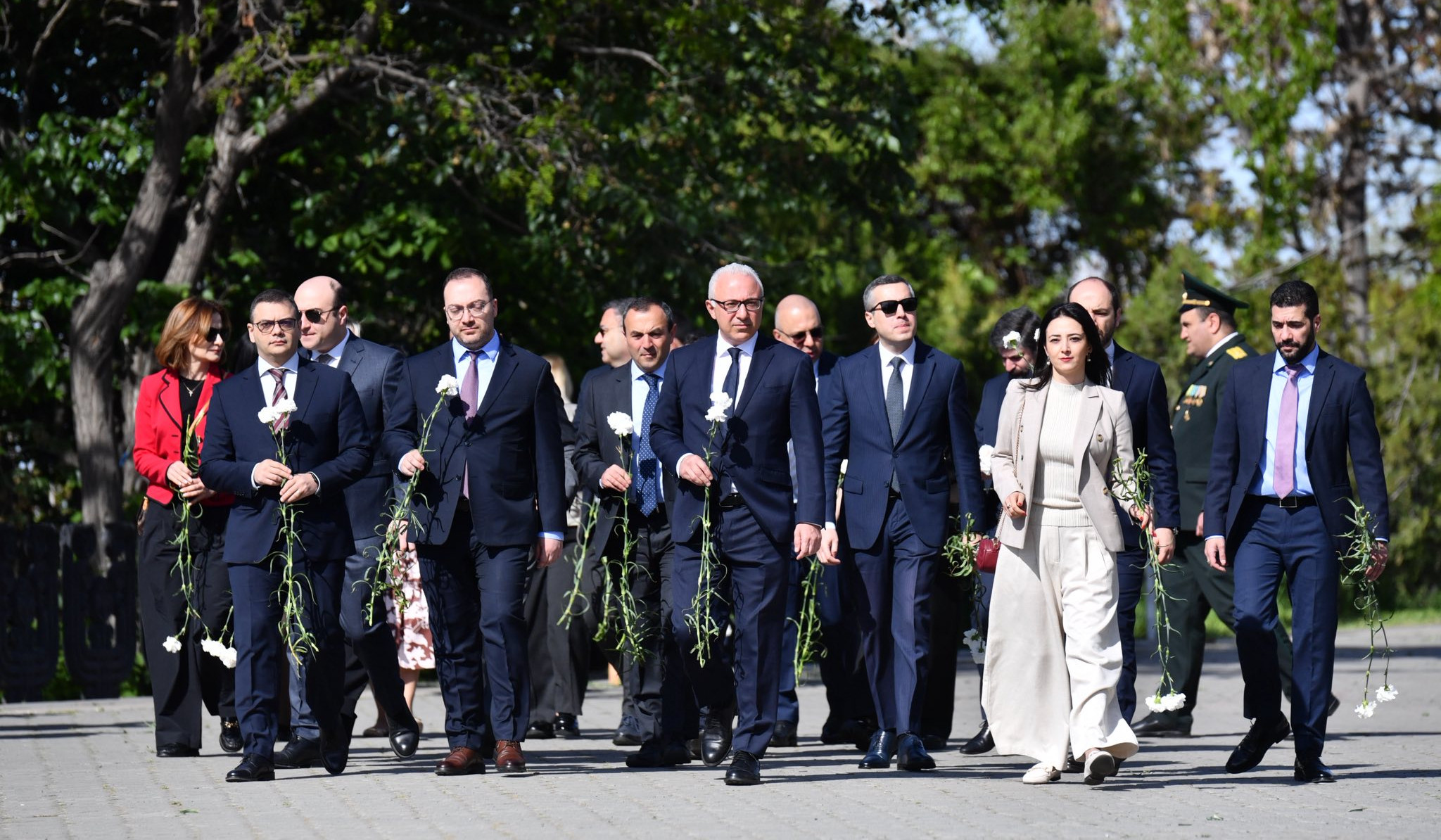 Armenia's Foreign Ministry's leadership and staff visited Victory Park