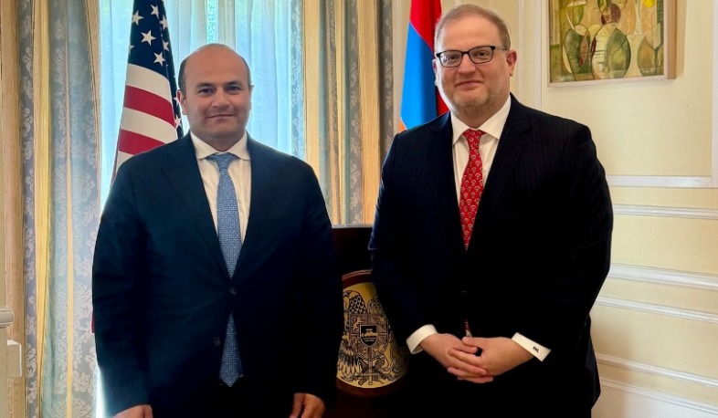 Ambassador Mkrtchyan and Nikolas Logothetis discussed possibilities of promoting Concordia in Armenia