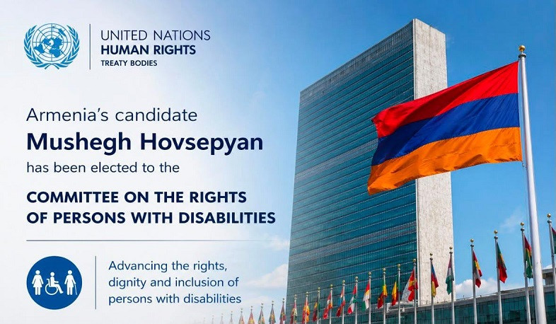 Armenia elected to UN Committee on Rights of Persons with Disabilities