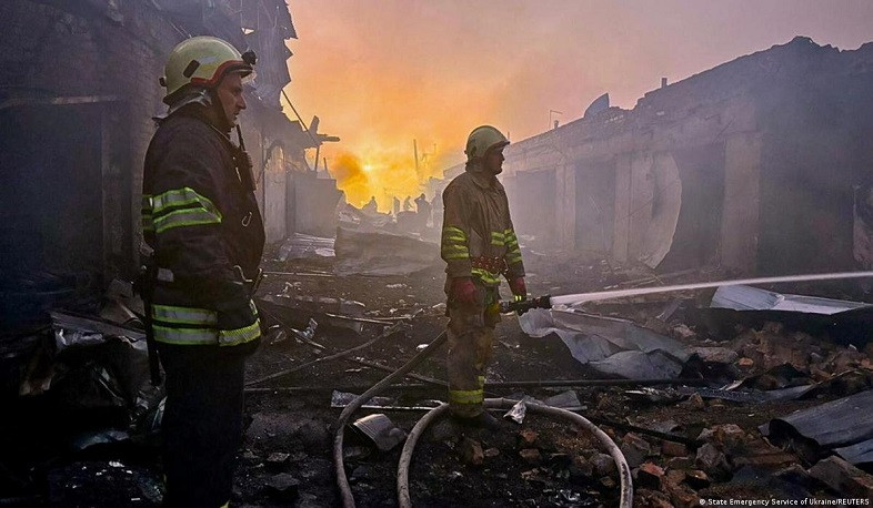 Russia attacked Ukraine with drones at night