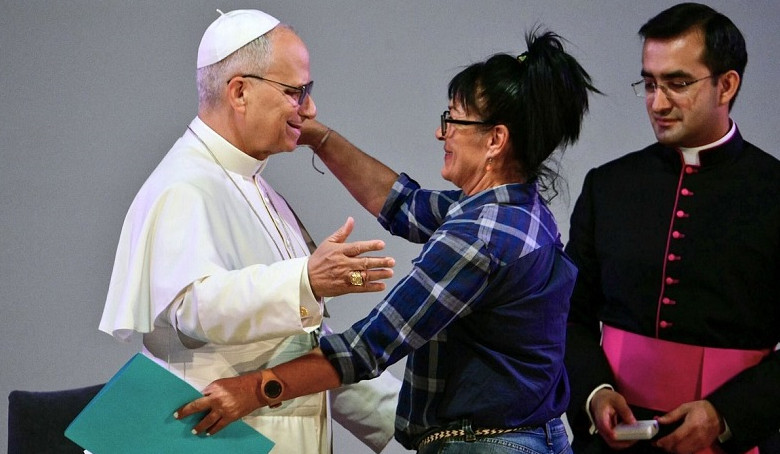 Pope visits Spanish prison for first time