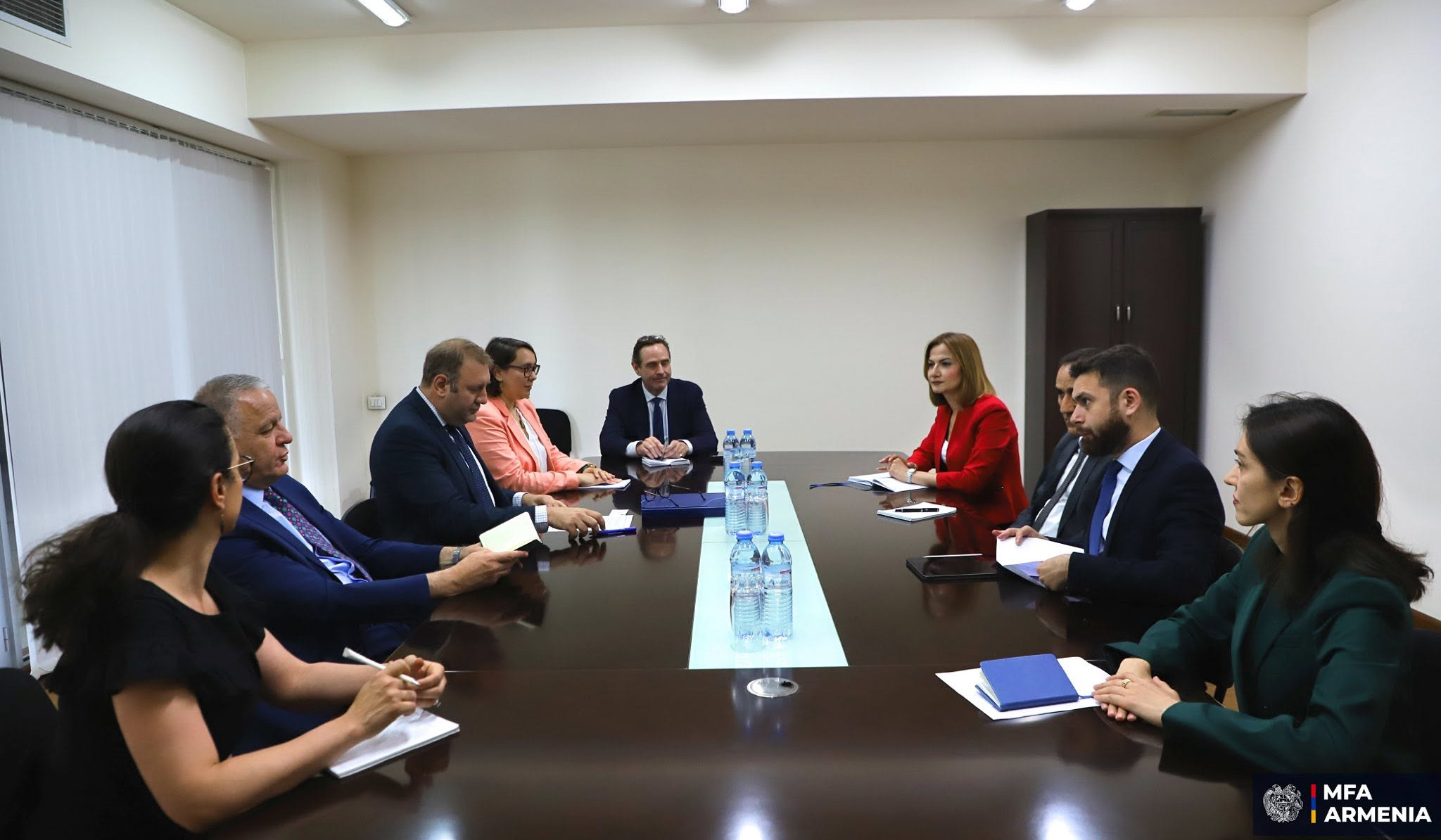 Armenia's Deputy Foreign Minister receives newly appointed Head of EU Partnership Mission