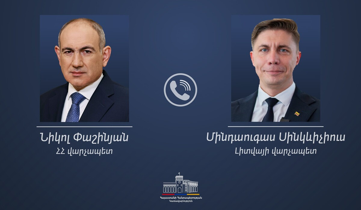 Prime Ministers of Armenia and Lithuania hold a telephone conversation