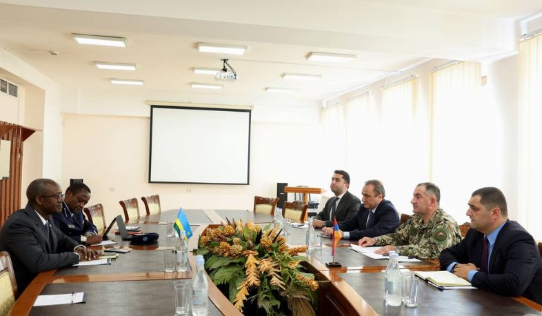 Edward Asryan received newly appointed Ambassador of Rwanda to Armenia