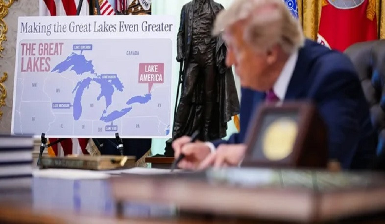 Trump renames Lake Ontario as Lake America