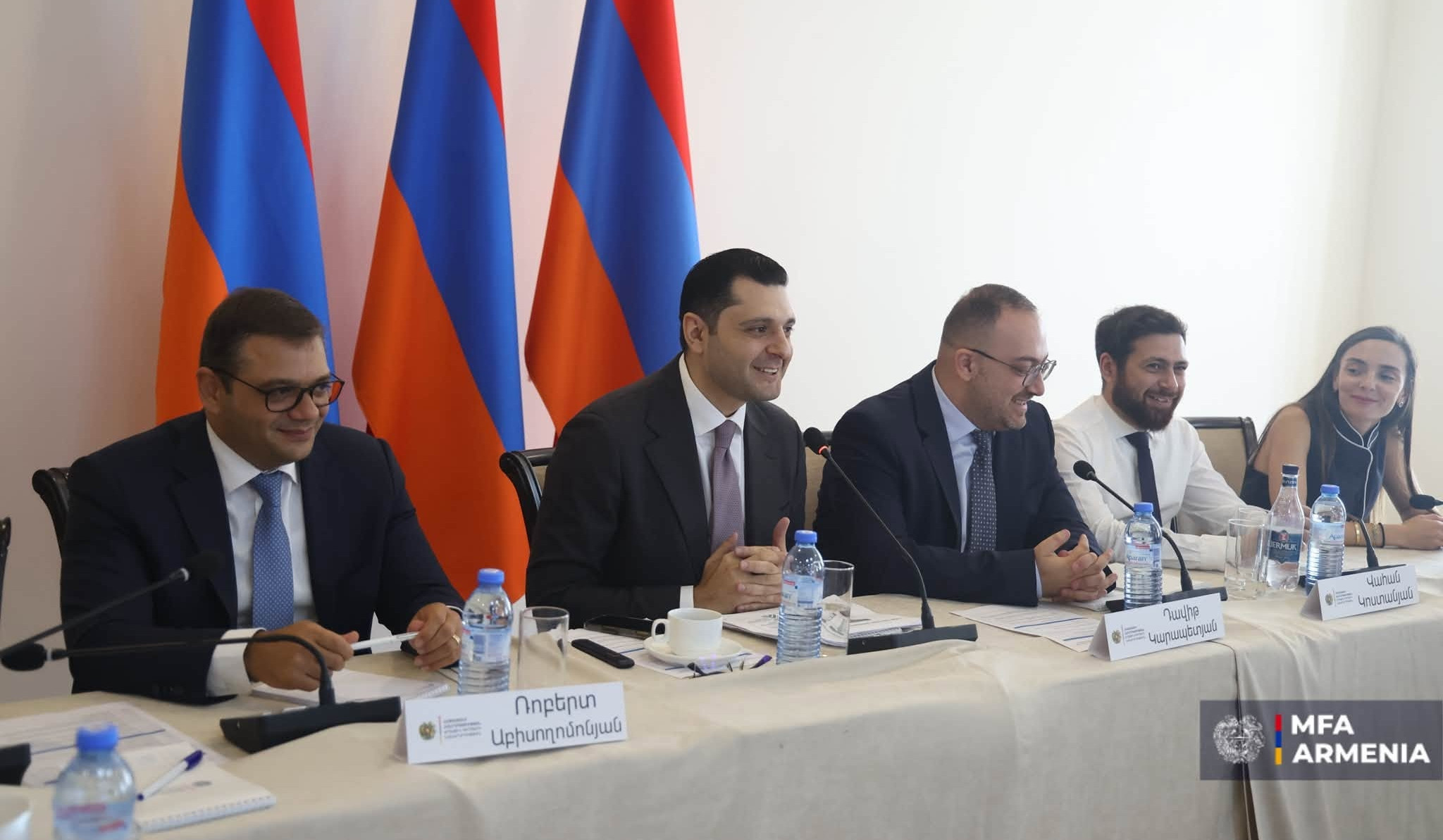 Robert Abisoghomonyan presented work carried out by Ministry of Foreign Affairs in preparation for COP17