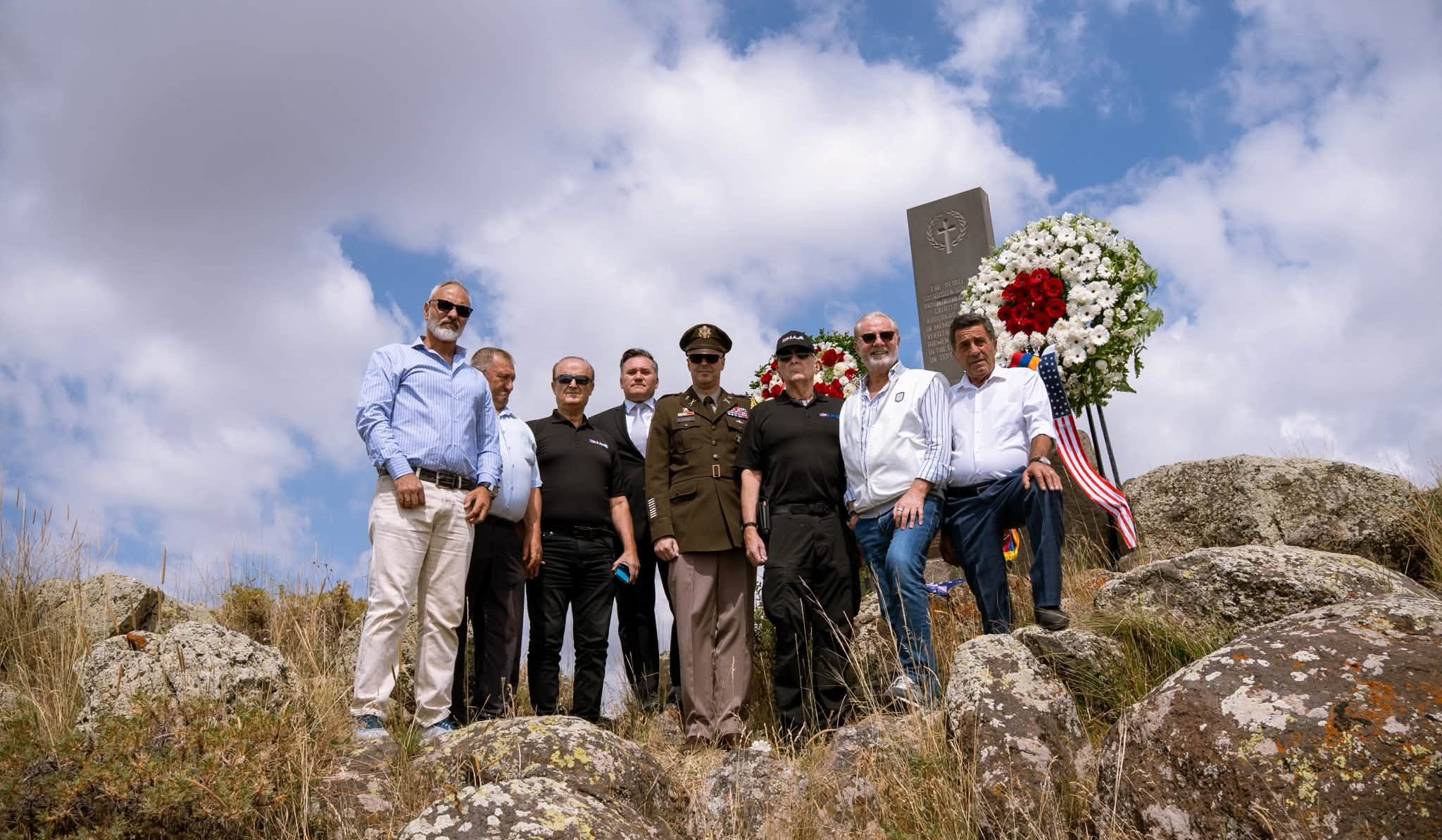 Representatives of US Embassy paid tribute to victims of American plane crew shot down near Nerkin Sasnashen in 1958